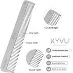 Large Aluminium Dual-Tooth Comb – Hairdressing Comb (A4)