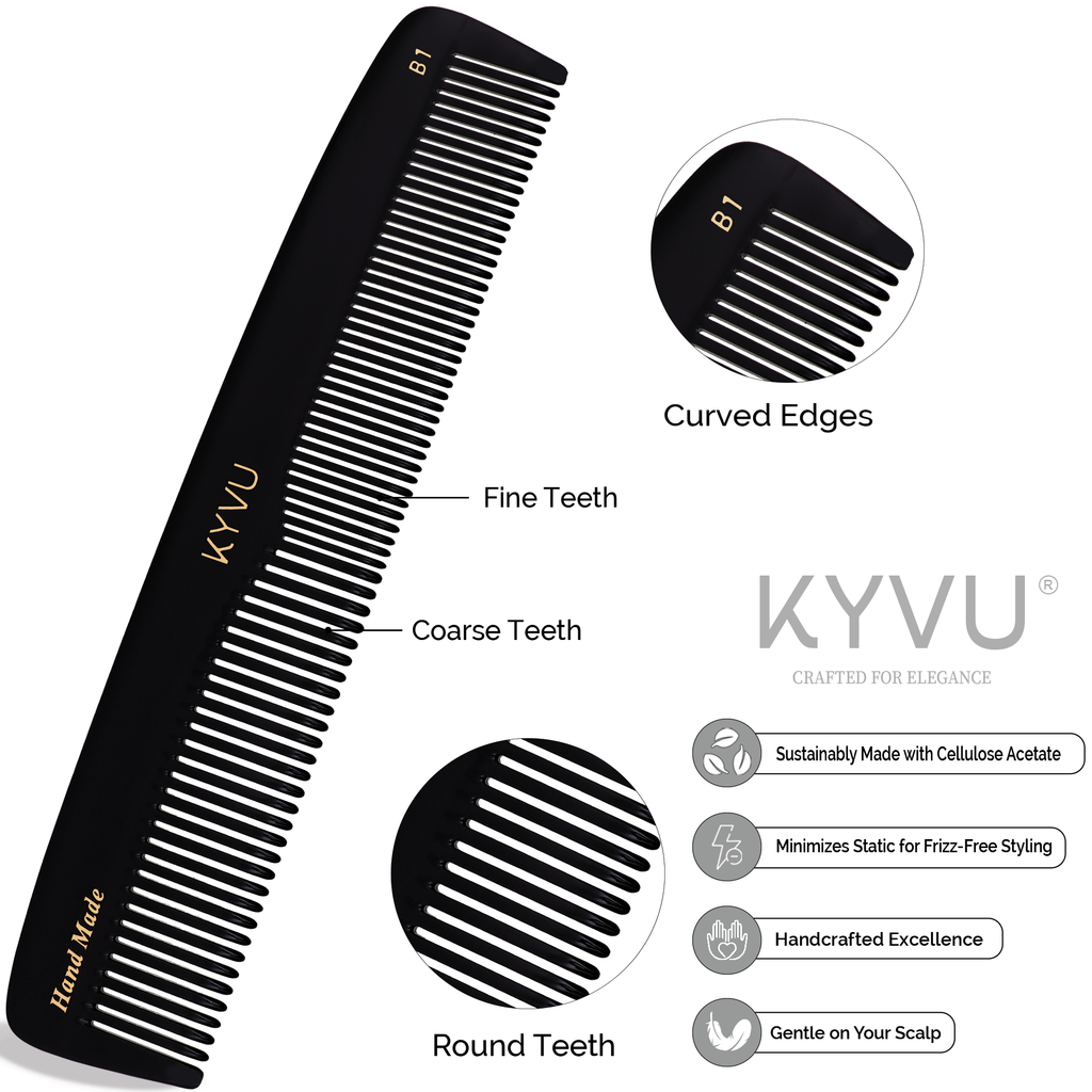 Handmade 20.3 cm Styling & Grooming Comb (B1)