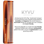 Handgefertigter 12,9 cm kompakter Reisekamm (T4)