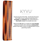 Handgefertigter 18,7 cm Präzisions-Feinzahnkamm (T9)