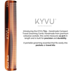 Handgefertigter 12,3 cm kompakter Reisekamm (T23)