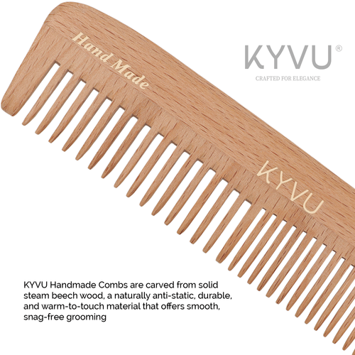 Classic Wooden Dual-Tooth Comb – Hairdressing Comb (W7)