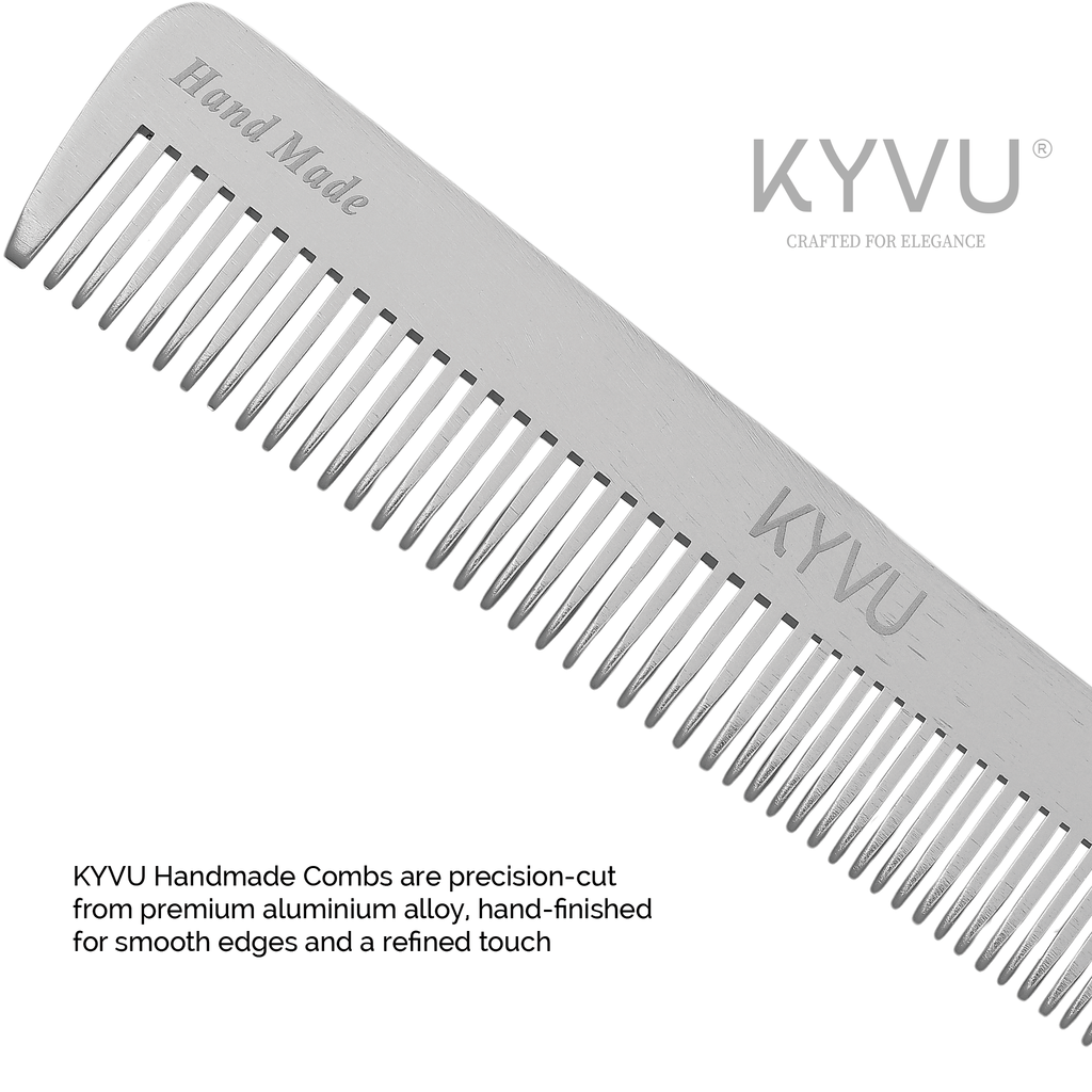 Large Aluminium Dual-Tooth Comb – Hairdressing Comb (A4)