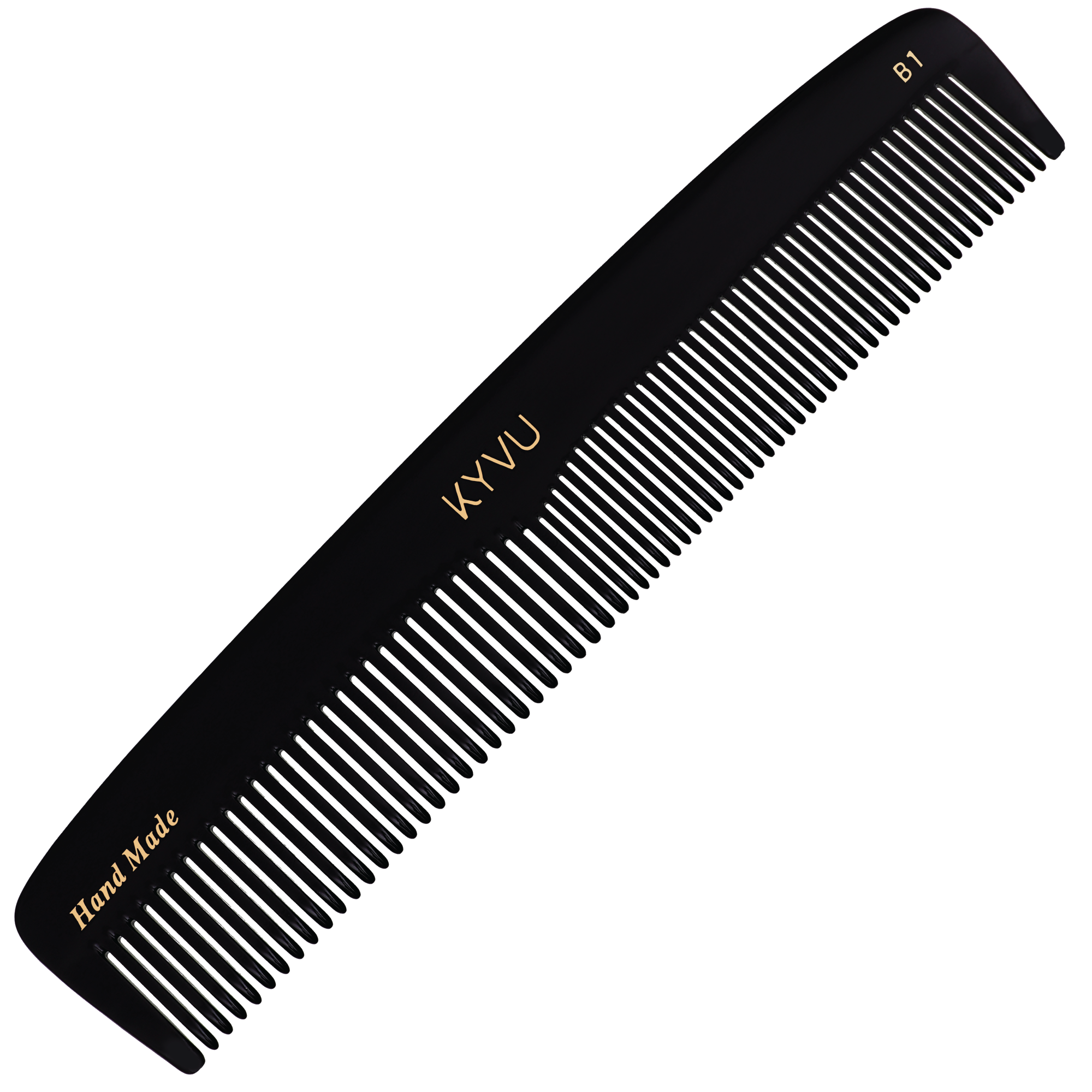 Peigne de coiffure et de toilettage fait main de 20,3 cm (T1)