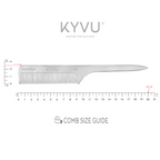 Extragroßer Aluminium-Feinzahnkamm – Stylingkamm mit Griff (A6)