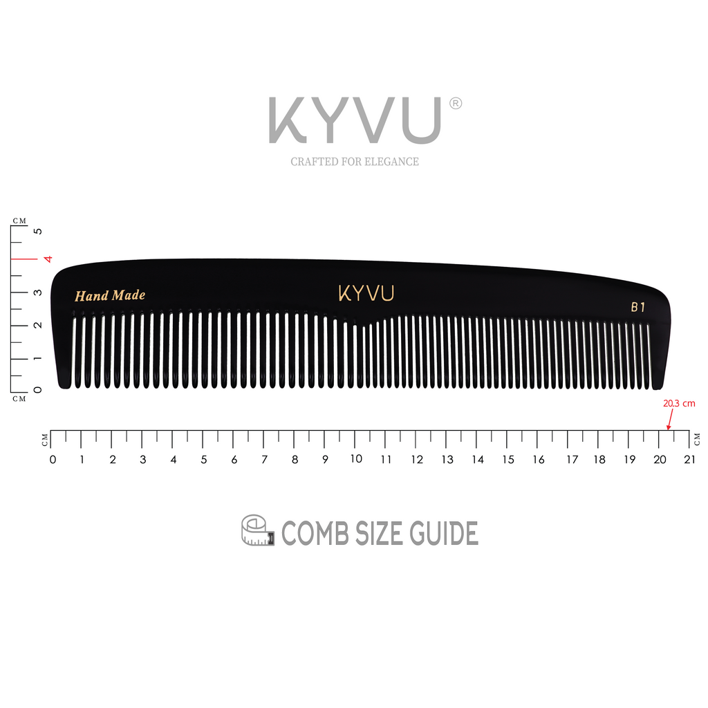 Handmade 20.3 cm Styling & Grooming Comb (B1)